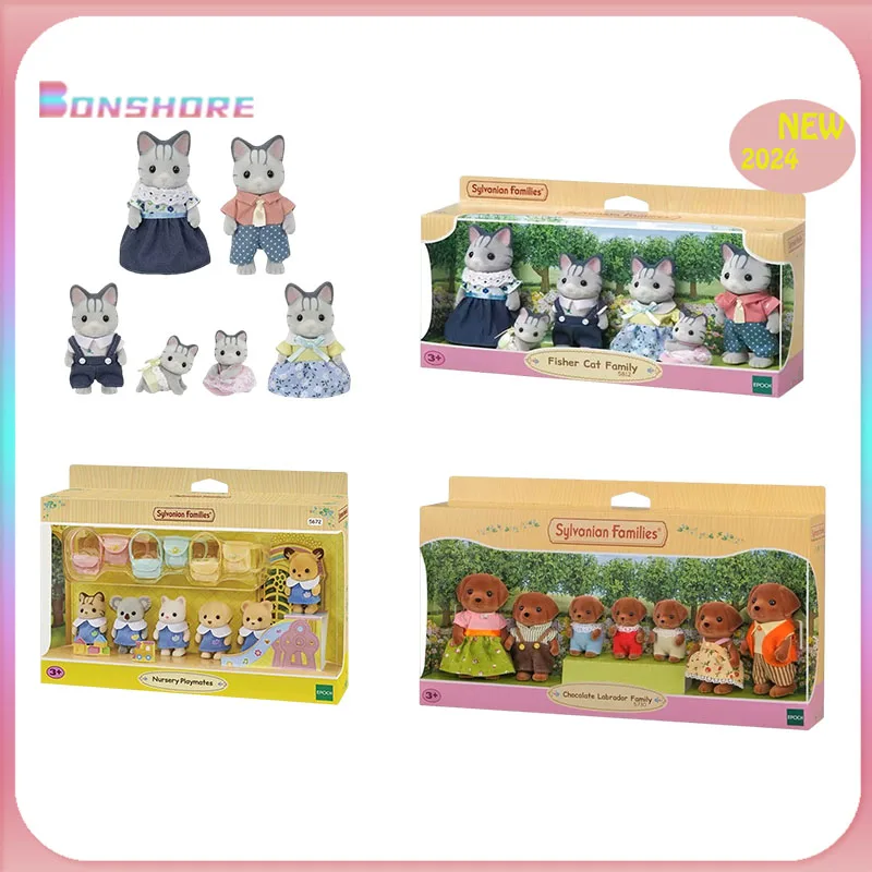 In Stock 2024 New Sylvanian Families Anime Action Figures Ternurines Sylvanian Familiy Children Toy Collection Kid Birthday Gift