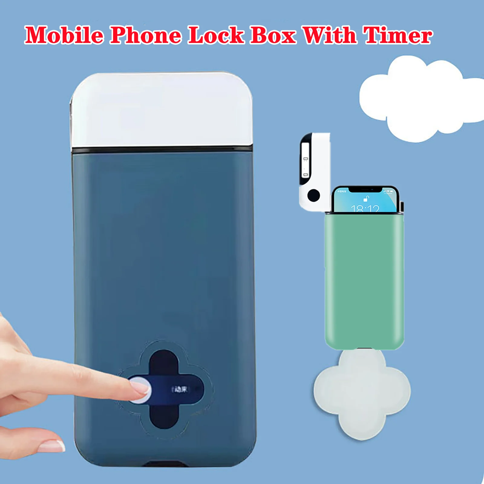 Mobile Phone Lock Box With Timer Self-discipline Timed Box for Students Smartphone Locking Case Safe Timed Lockbox For IPhone