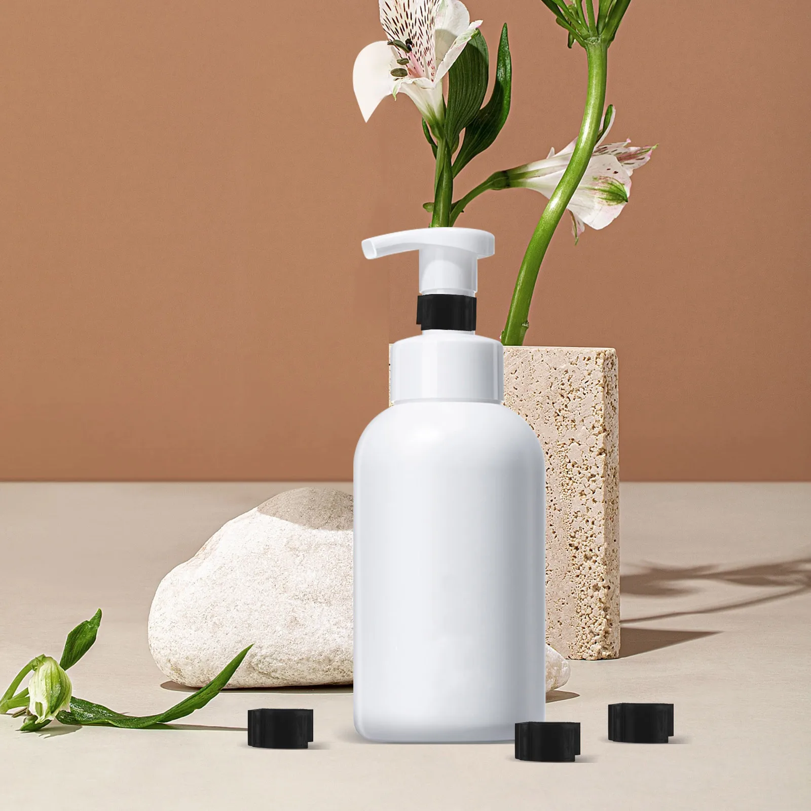 20 szt. Klipsów blokujących do butelek podróżnych, zapewniających bezpieczeństwo pompek do szamponów i balsamów, zapobiegających wyciekaniu, do użytku w podróży.