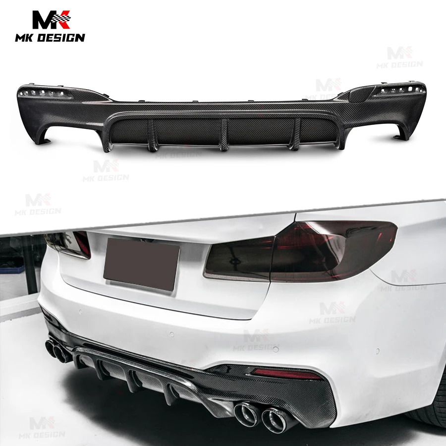 

Carbon Fiber FD Style Rear Bumper Lip Diffuser for BMW 5 Series M5 F90 G30 G38 540i 2018+ Rear Diffuser Splitter Car Accessories