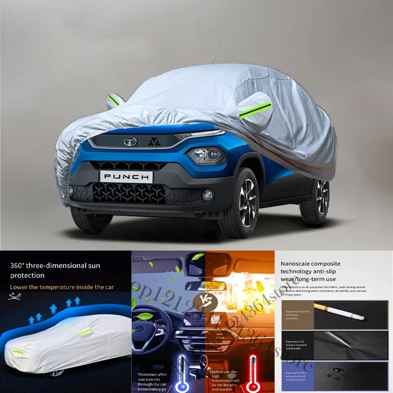 

For Tata Altroz Punch Anti snow Anti dust Anti-uv Anti peeling paint And Anti Rainwater 210t car cover Car cover protection