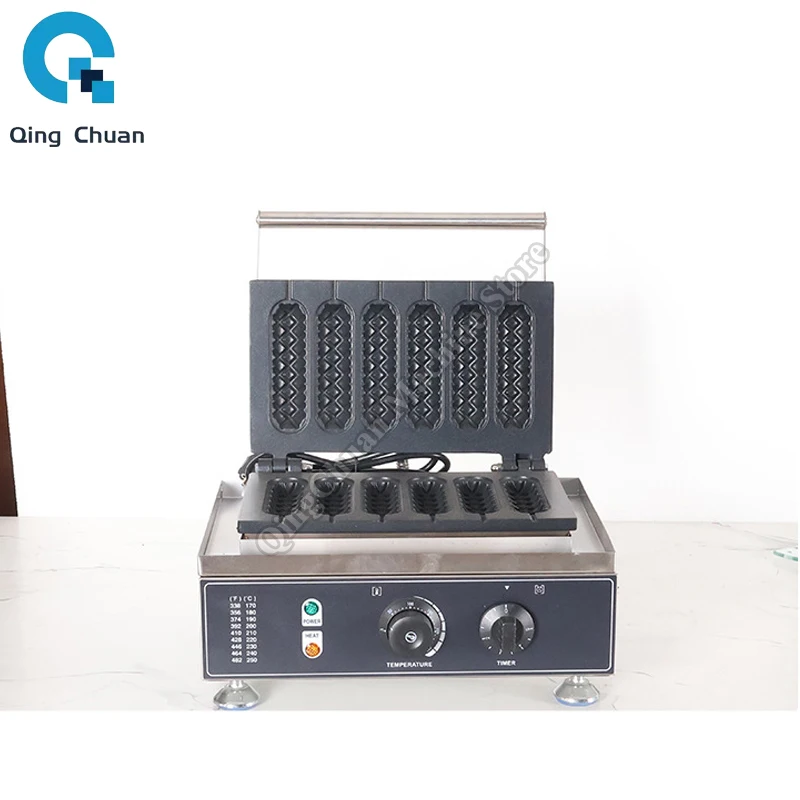 Crispy Stick Machine 1550W Commercial Electric Five Grid Six Grid milk Stick Machine Stainless Steel Crispy Stick Machine