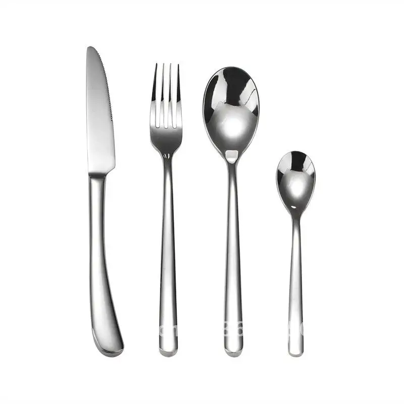 

French Moonlight Series Stainless Steel Tableware Set - Knife Fork Spoon Suit Nordic Style Western Cuisine Gift Set