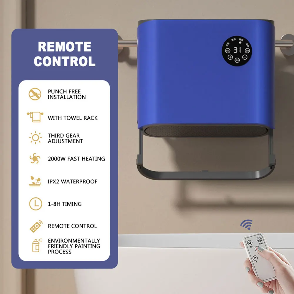 욕실 히터 벽걸이 형 소형 가정용 에너지 절약 열전 히터 Grzejnik Elektryczny