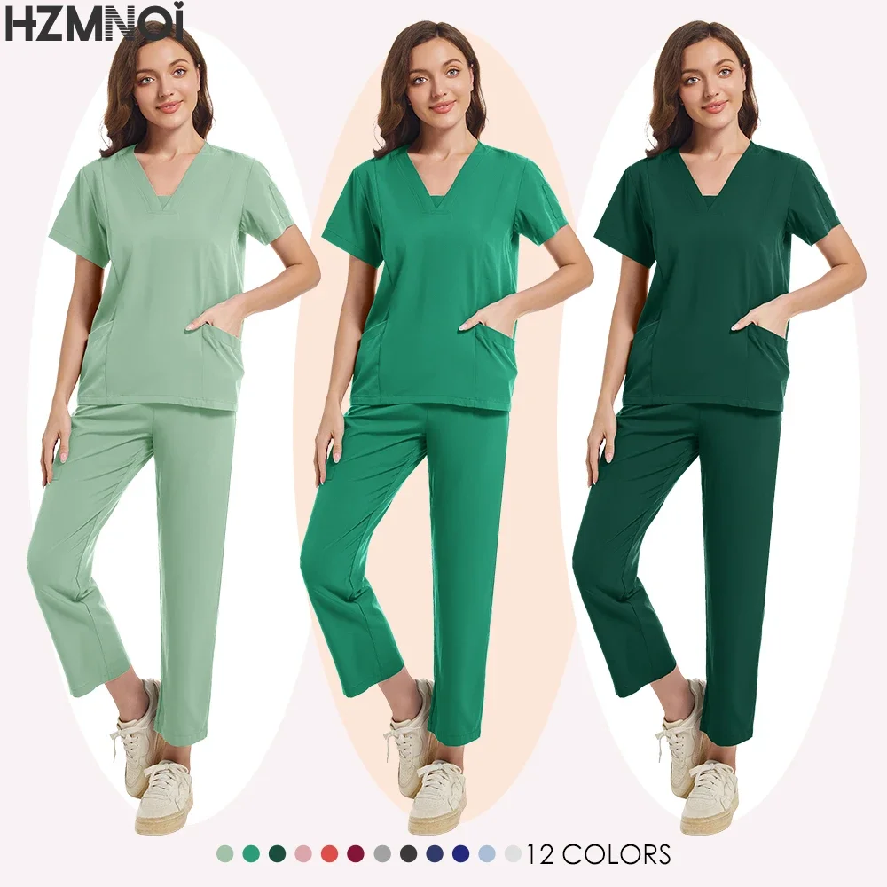 Новая нейтральная медицинская униформа для операционной, наборы медицинских принадлежностей, стоматологическая хирургия и униформа для медсестер, рабочая униформа, оптовая продажа