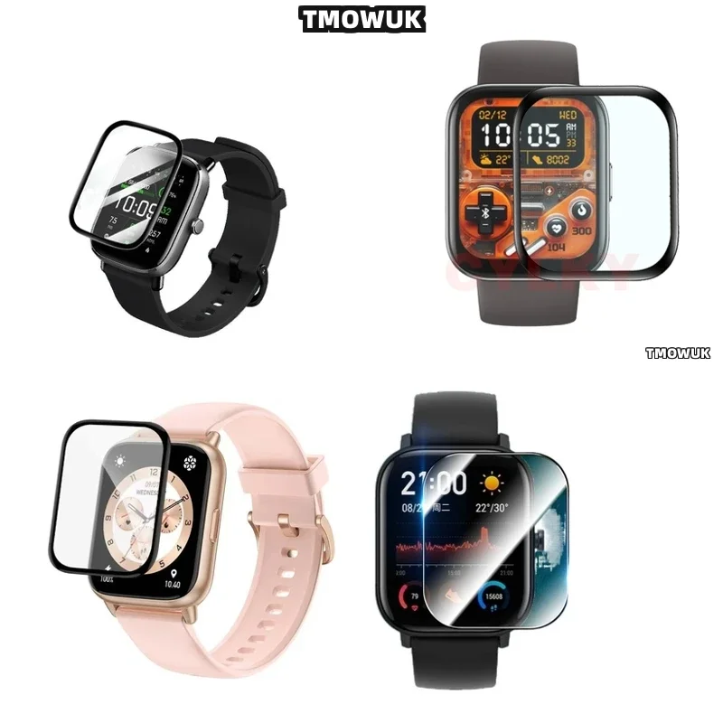 Hypoallergenic Film For Amazfit BIP 3 5 6 U Pro Active Unity GTS 2E 2 3 4 MINI, Gentle On Skin.