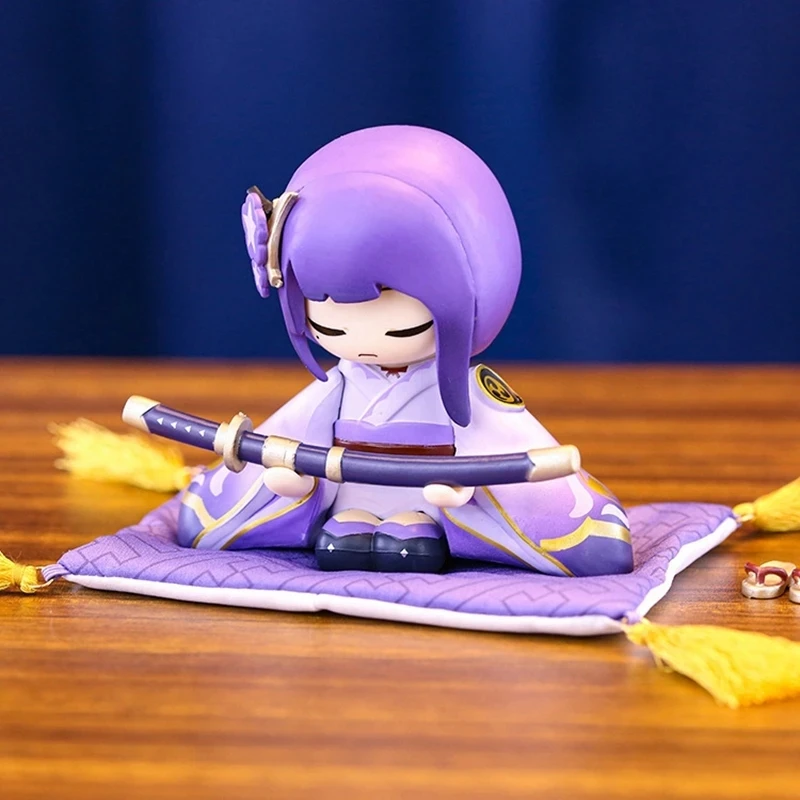 10CM Genshin Impact Beelzebul Xiao Klee Anime Figure Cute Doll Sitting Model PVC Game Series Collection Sculpture Ornament