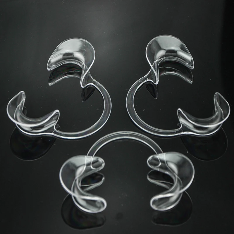 3pcs C Shape Mouth Opener Mouth Gag Dental Tools Cheek Retractor Mouth Spreader Lip Oral Clean Opener Dentist Materials