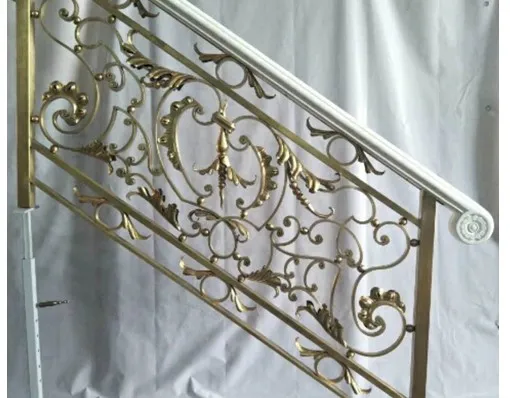 Luxury Solid Pure Bronze Railing Balcony Balustrades Staircase China Design - view 4