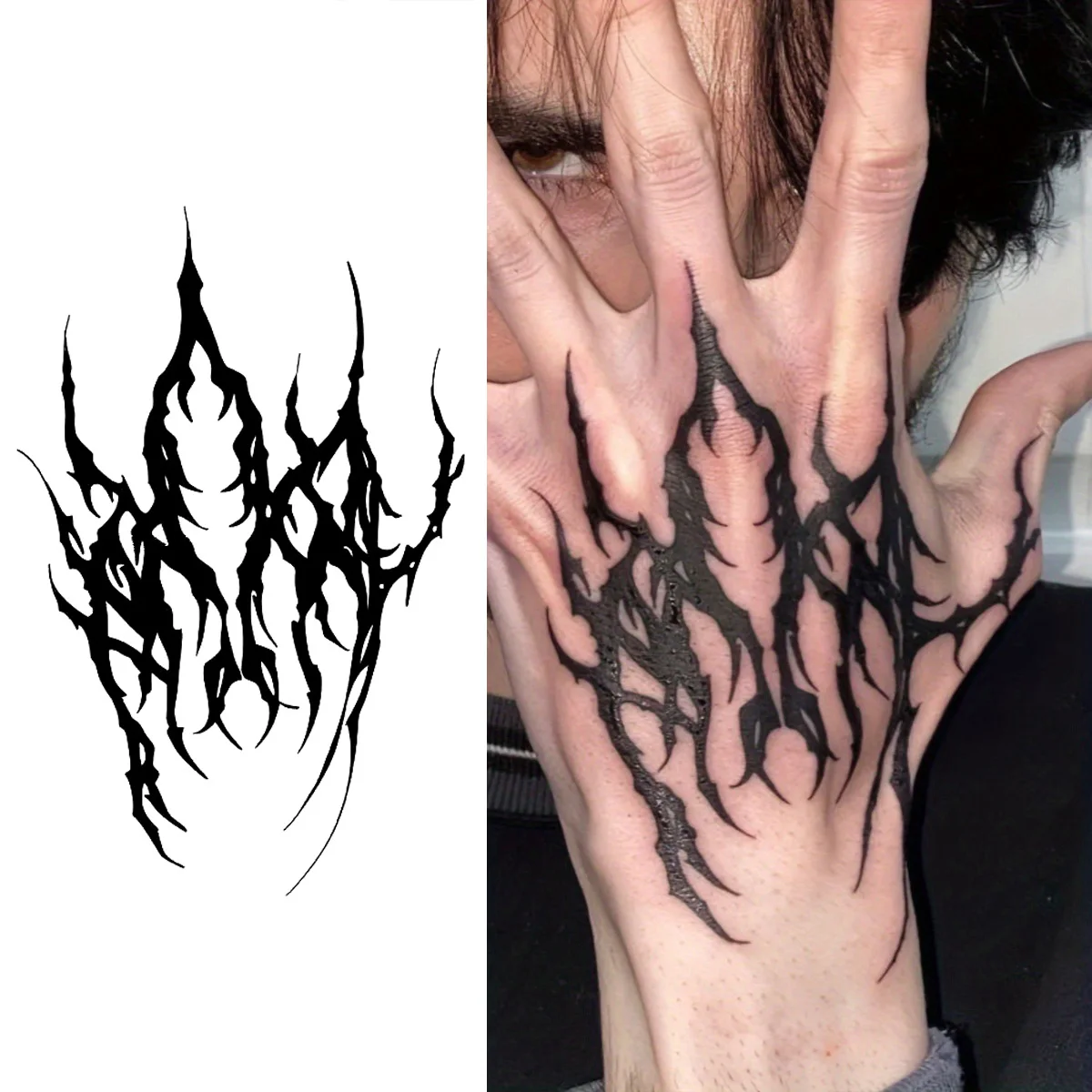 

Demon Temporary Tattoo,Lasts To 15 Days New Technology Magic Waterproof Semi Permanent Sticker. Ink Demon Temporary Tattoo,Lasts