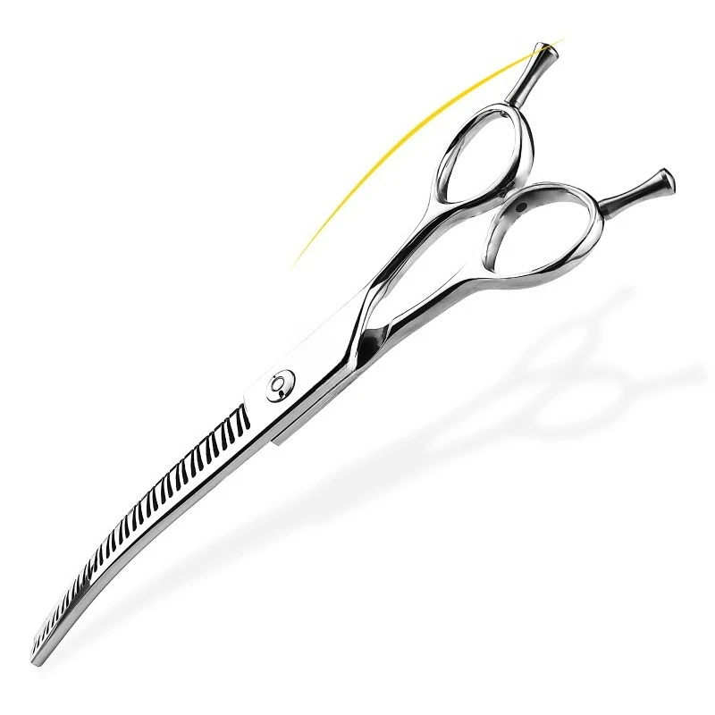 

Curved fish bone/dense scissors Paint scissors Pet grooming veterinary scissors