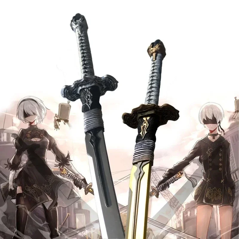 NieR:Automata Big Sword YoRHa No. 2 Type B Sword Black Contract Cosplay Safety PU 1:1 Model Weapon Sword Big 105cm