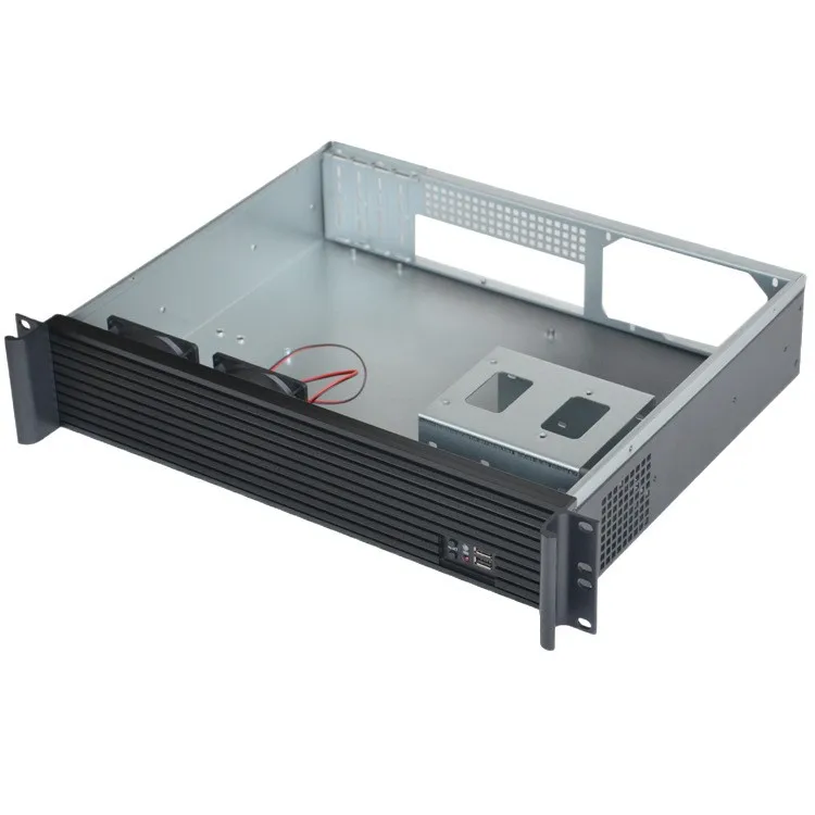 2U350 Rack Mount Industrial Server Case Aluminum Front Panel KTV Surveillance Storage Video Recording Chassis