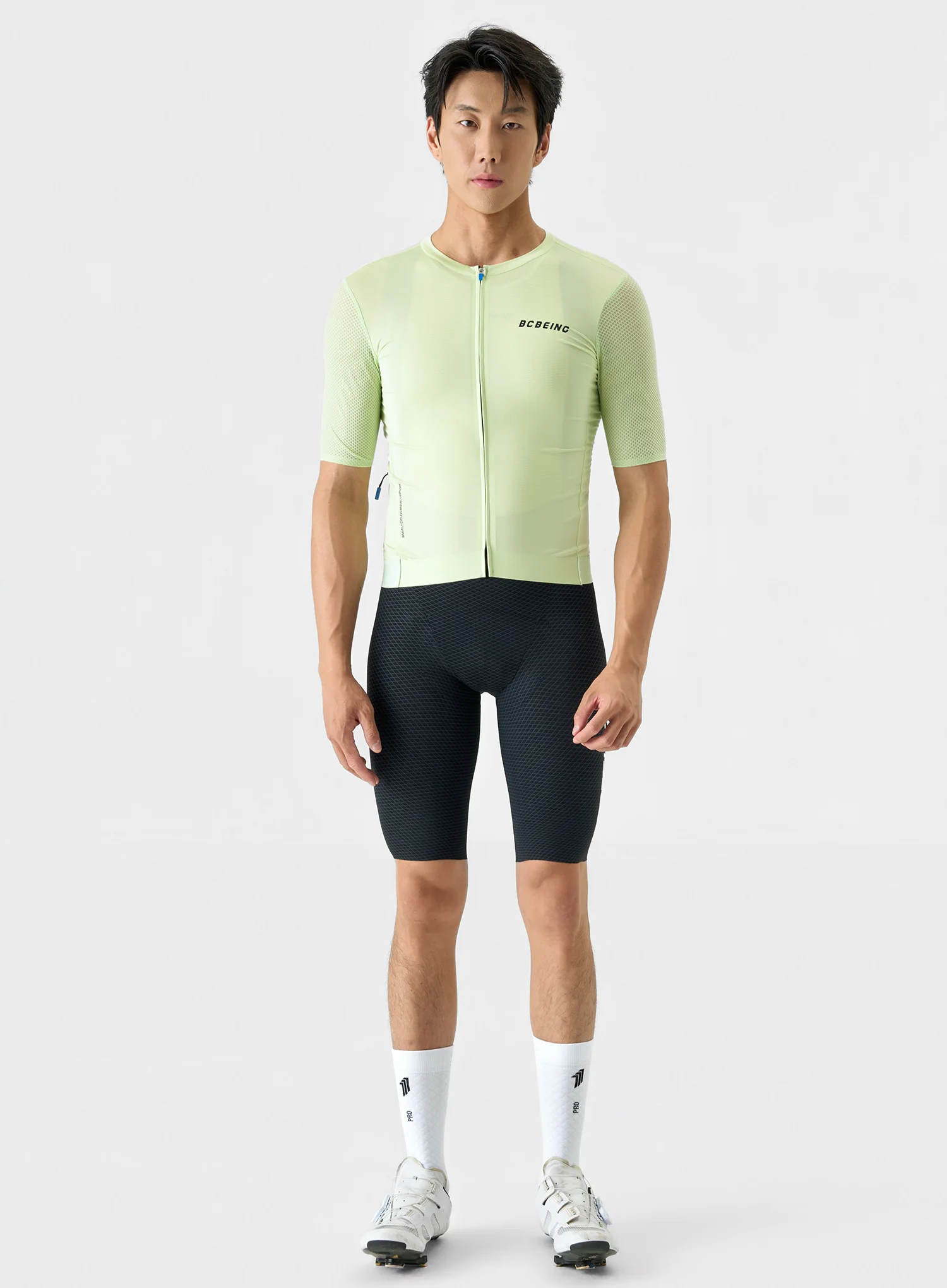 BCBE-ING Leichtes Radtrikot für Herren und Damen, atmungsaktives 3D-Netzgewebe, Fahrradtrikot mit kurzen Ärmeln, Radtrikot. – Detail 18