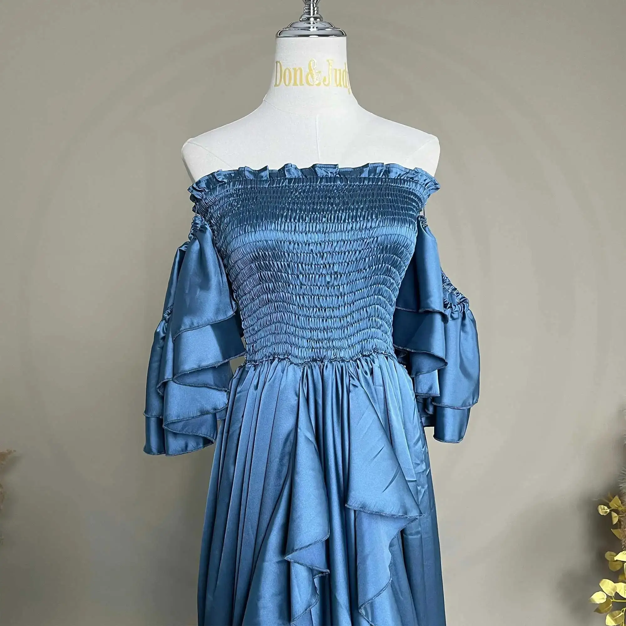 ドン&ジュディ ボヘ チュール 刺繍レースドレス 母娘写真撮影 誕生日パーティー 結婚式 フォーマルウェア 写真撮影小道具