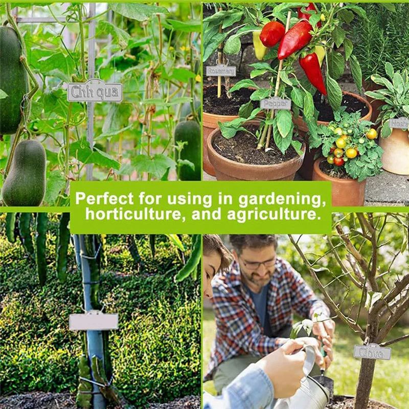 

Reliable 50PCS Aluminum Plant Labels Outdoor Identification With Metal Wires For Plant Markers, Tree Tags,