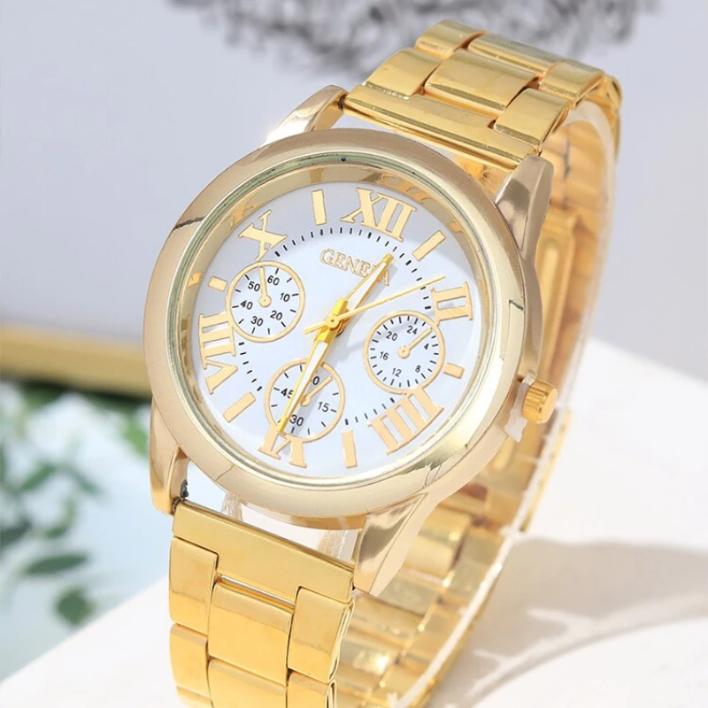 Fashion Women\'s Watch Versatile Simple Gold Steel Band Quartz Ladies Watches Gifts Relojes Para Damas Часы Женские Reloj Mujer