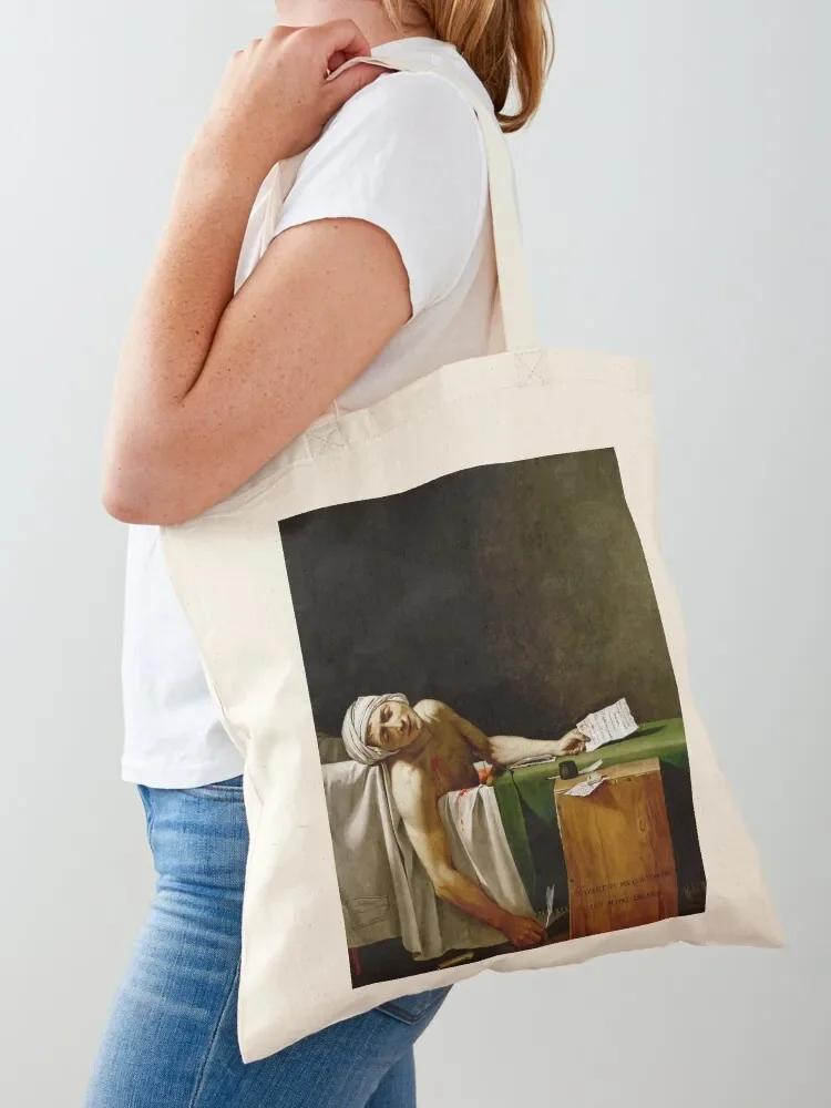 The Death of Marat Tote Bag กระเป๋านักช้อป กระเป๋าผู้หญิง กระเป๋าผู้หญิง 2025 Tote Bag