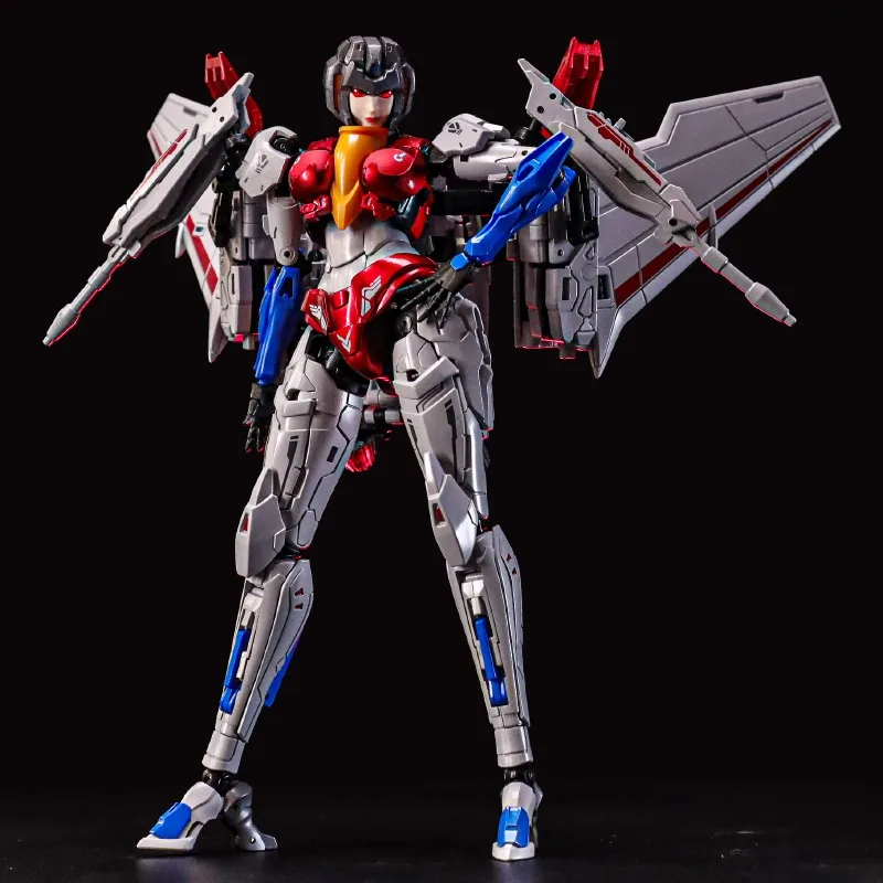 Op voorraad getransformeerde speelgoedcollectie Space CS-03 Star Queen mechanisch meisje Red Spider vliegtuigmodel