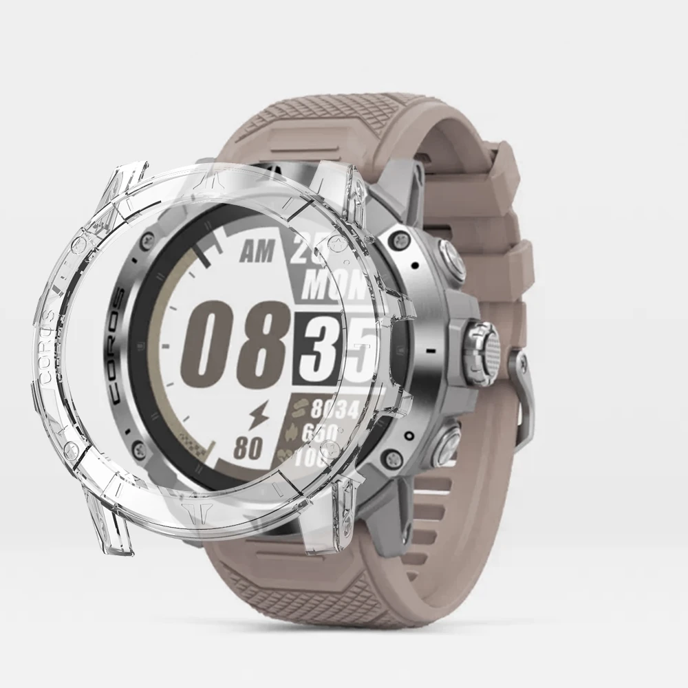 Custodia protettiva per COROS VERTIX 2S Smart Watch Frame Protector PC Soft Shell