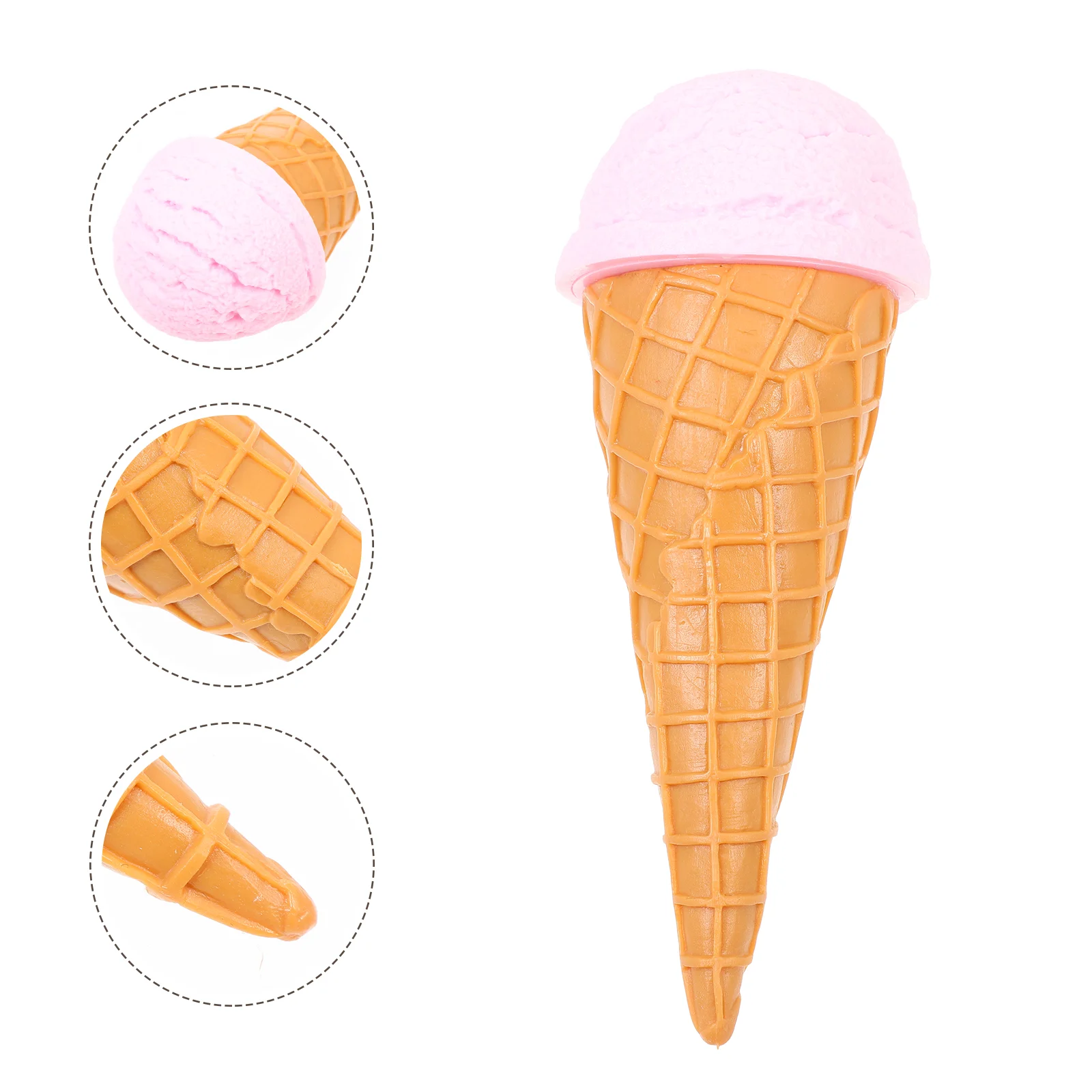 Simulation Ice Cream Easy to Use Model Toy Pretend Clothing PVC Fake Photo Prop Artificial