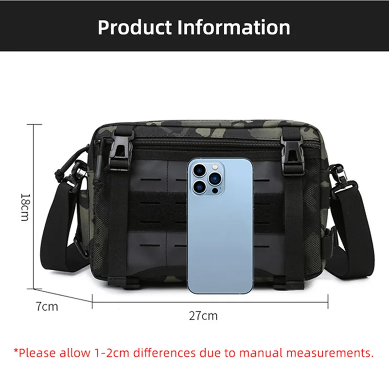 Outdoor Fishing Lure Bag Cycling Waist Men Women EDC Molle Tactical Camping Climbing Hiking Travel Crossbody Chest Fanny Pack