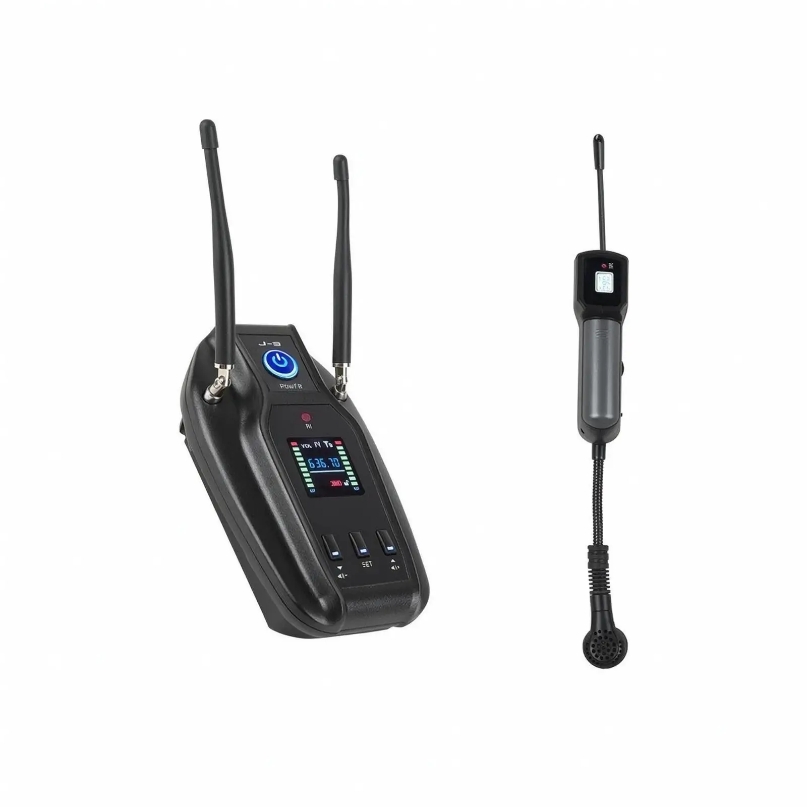 Wireless Saxophone Mic for Alto Tenor with Flexible Gooseneck Pickup and Plastic Body for Clear Sound
