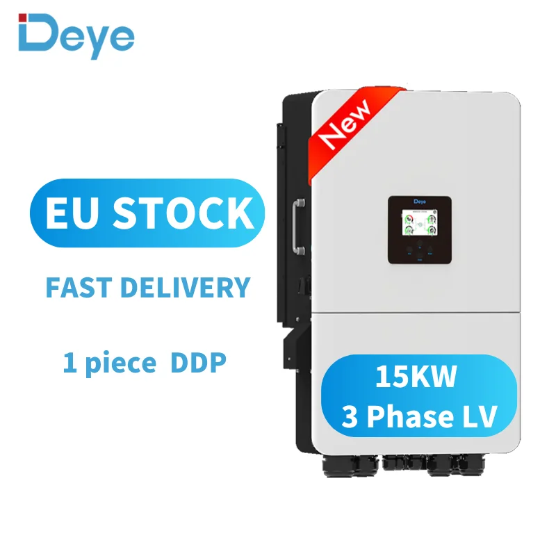 

Deye 15 KW 48V Low Voltage 3phase SUN-15K-SG05LP3-EU-SM2 Deye 15kw 3 Phase Hybrid Solar Inverter