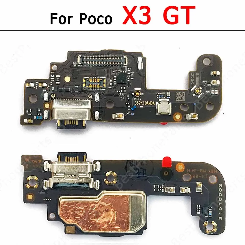 Charging Port For Xiaomi Poco X3 GT Charge Board USB PCB Dock Connector Replacement Spare Parts