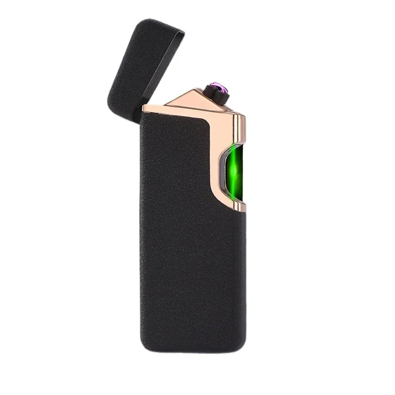 Newest Personalized Creative Photoelectric Induction Double Arc Lighter Windproof Rechargeable Electronic Gift Cigarette Lighter