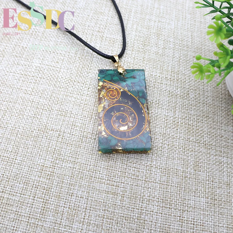 High-end natural stone necklace crystal gravel and glue craftsmanship handmade yoga pendant accessories balancing energy