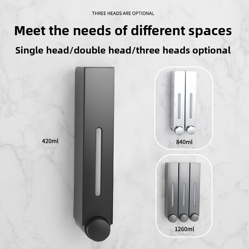 2026 New Liquid Soap Dispenser Wall Mount, 1 Chamber Bathroom Shower Pump Dispenser,Press Manually Lotion Soap Dispenser Use