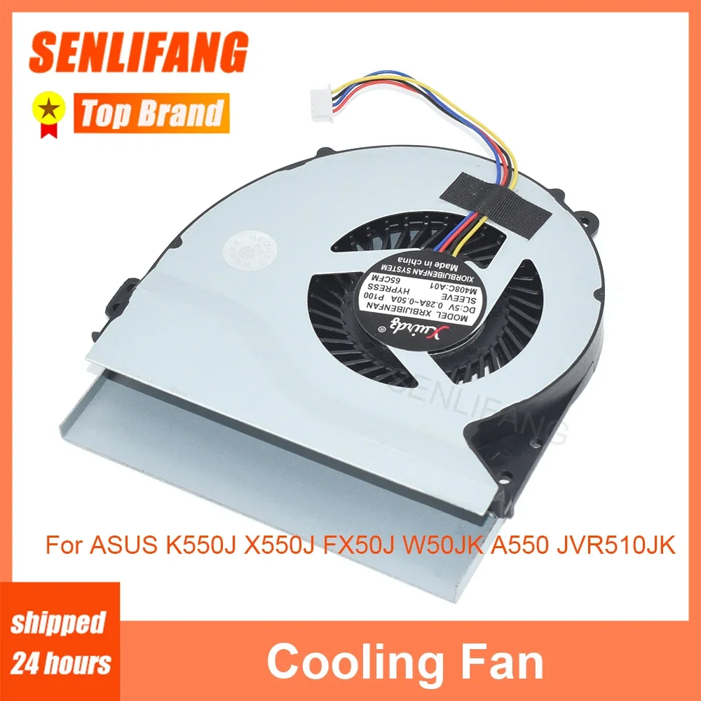 

DC5V CPU Fan For ASUS K550J X550J FX50J W50JK A550 JVR510JK F550JK FX50JX F550JK X450 X450CA R510VA New Notebook Cooling 4-Line