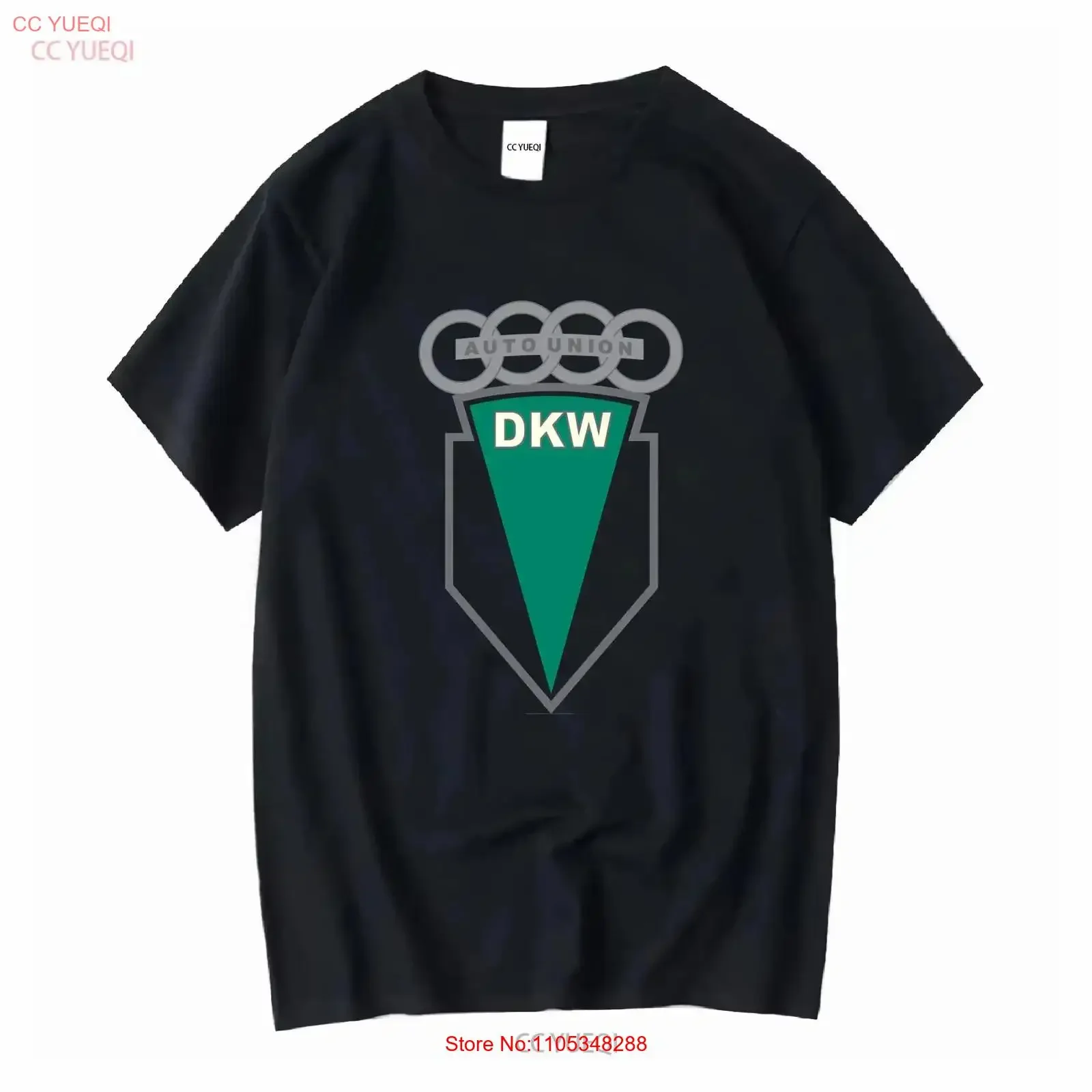Nueva camiseta DKW Classic Motocycle Auto Union con logotipo, talla S 3XL, vintage, lavada, ligeramente transpirable, informal, con gráfico, elástica
