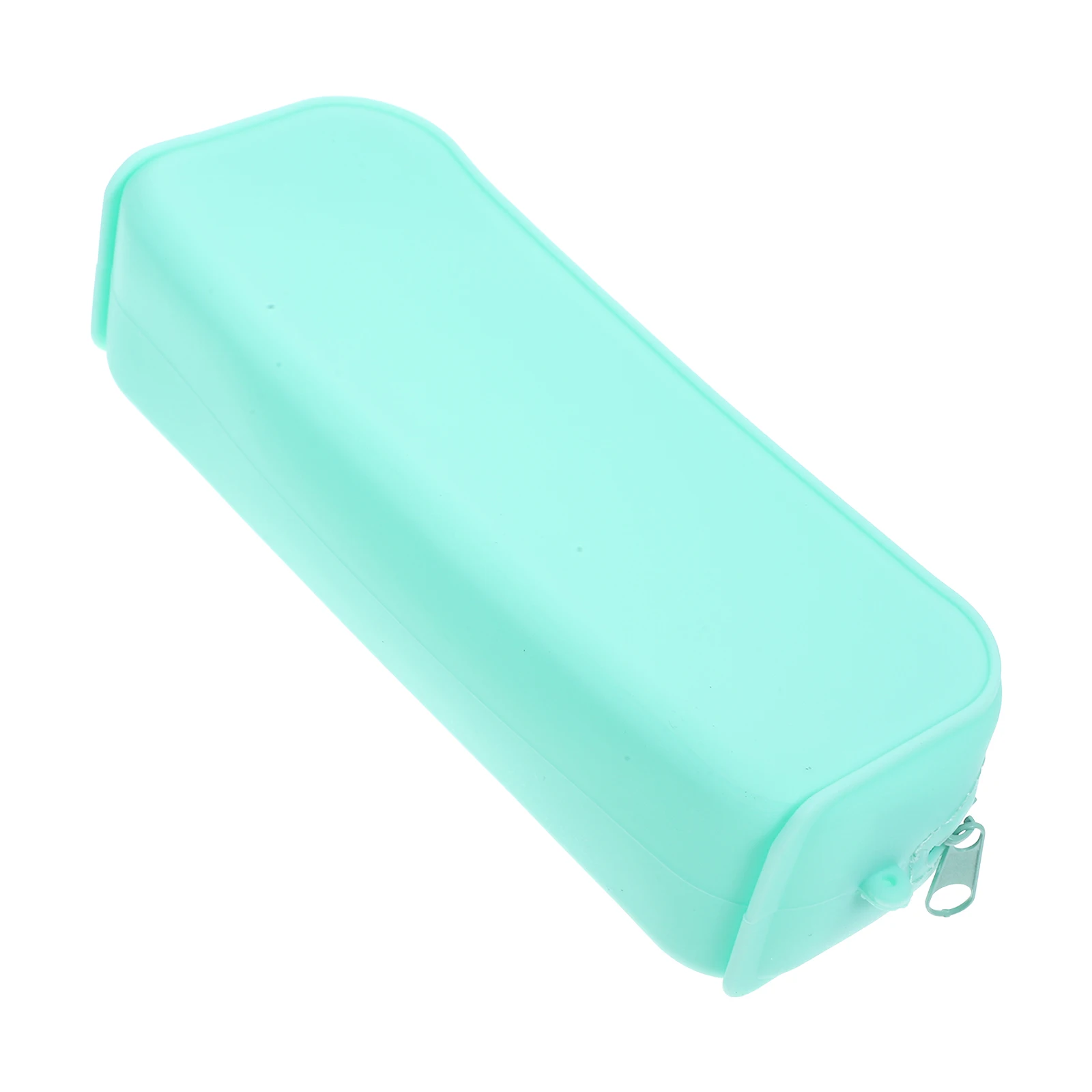 

Silicone Pencil Case Large Capacity Green Aesthetic Minimalist Flexible Easy Clean Student Travel Makeup Organizer Pen
