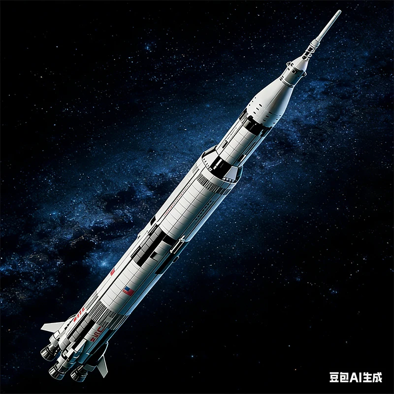 

Набор из 1969 деталей для сборки модели космической ракеты Apollo Saturn 5, серия «Космические ракеты», игрушки для сборки, подарки на день рождения для детей, артикул 92176