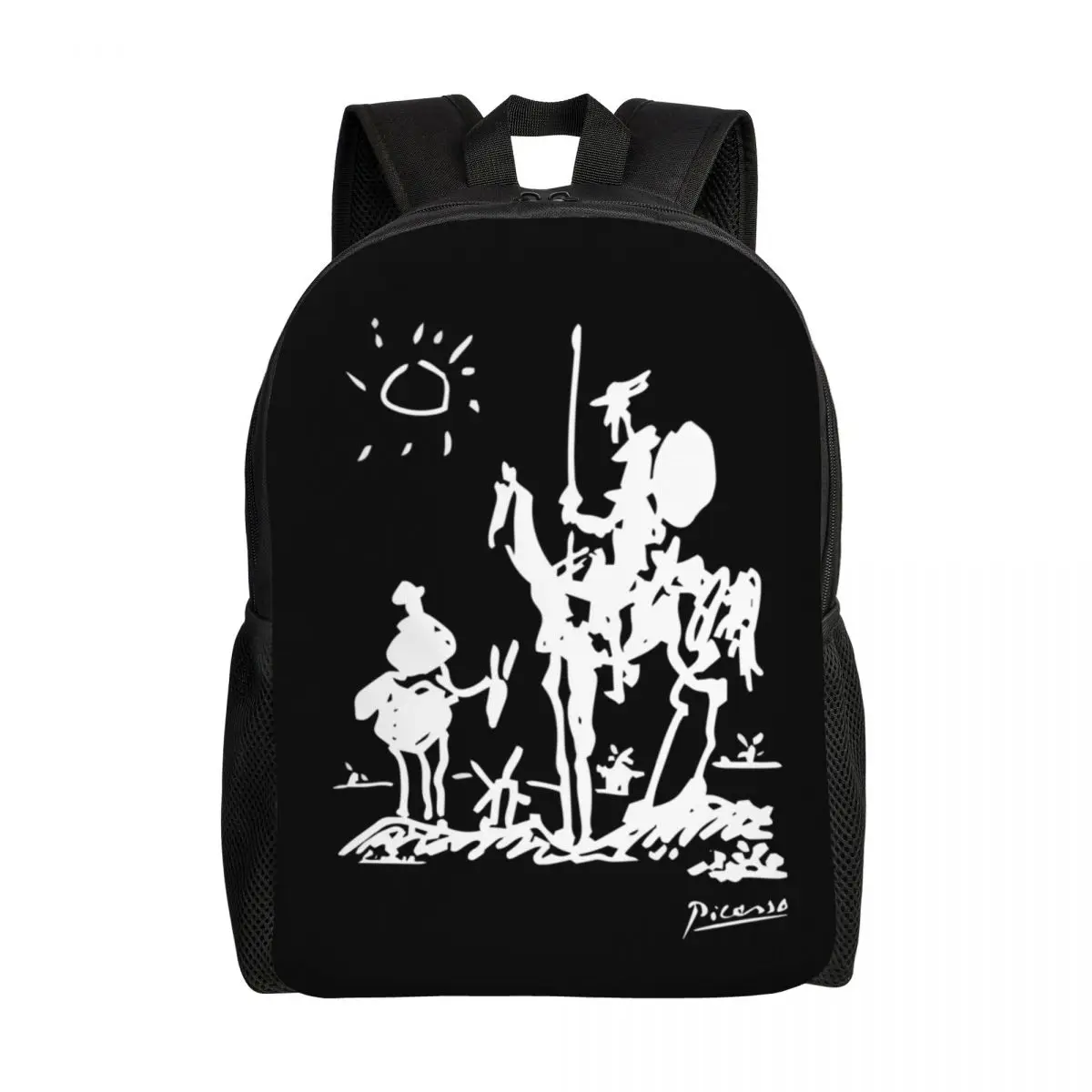 

Pablo Picasso Don Quixote Backpack for Women Men Waterproof College School Spanish Artist Bag Printing Bookbag