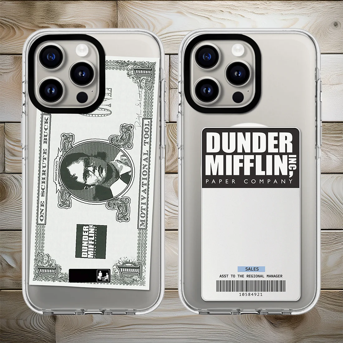 

Transparent Border Acrylic Magnetic Case - Fits iPhone 12 Pro Max through 16 Pro Max Creative Work Permit Pattern