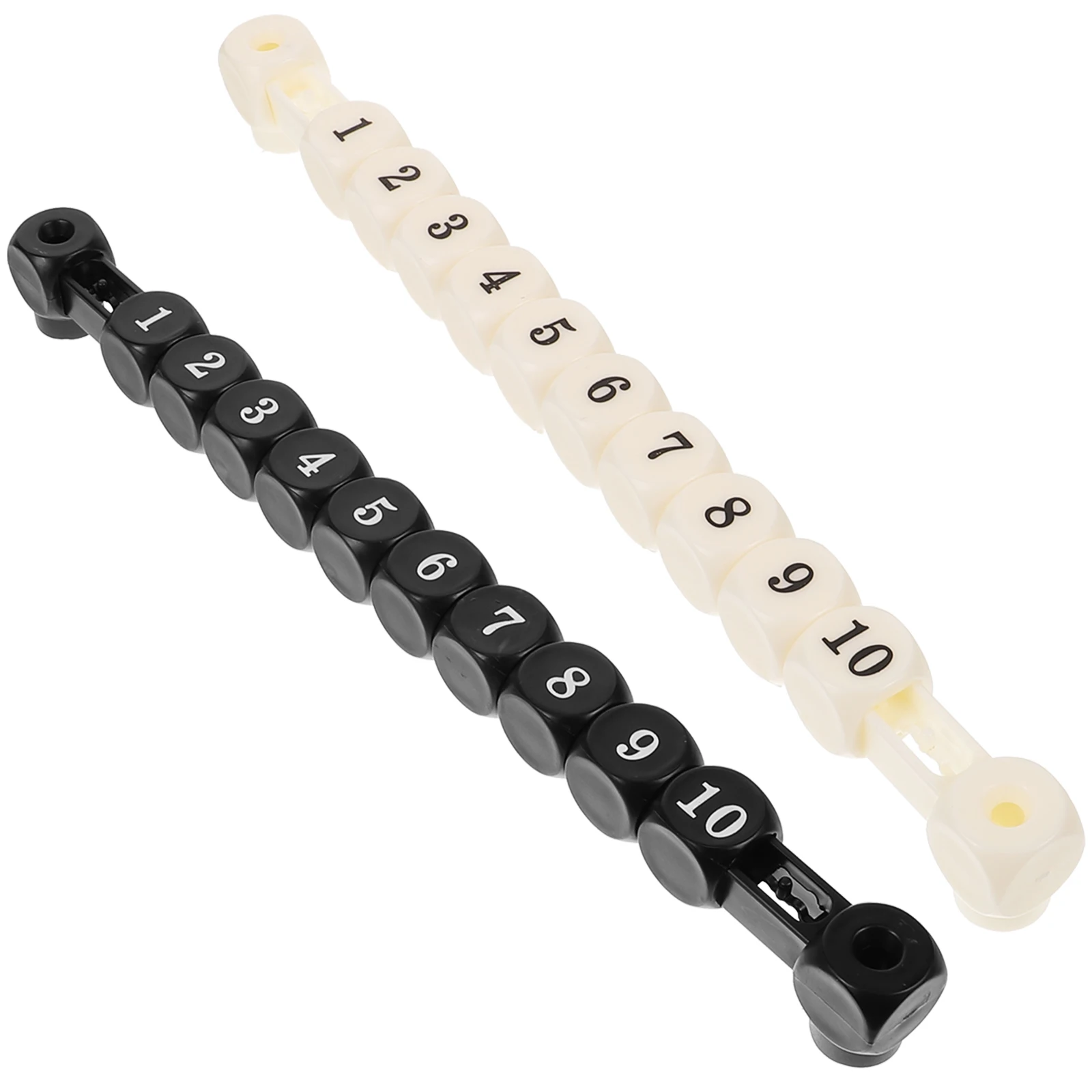

2pcs Square Grid Scorekeepers Black White Foosball Accessories Plastic Portable Counters Table Soccer Game Tools