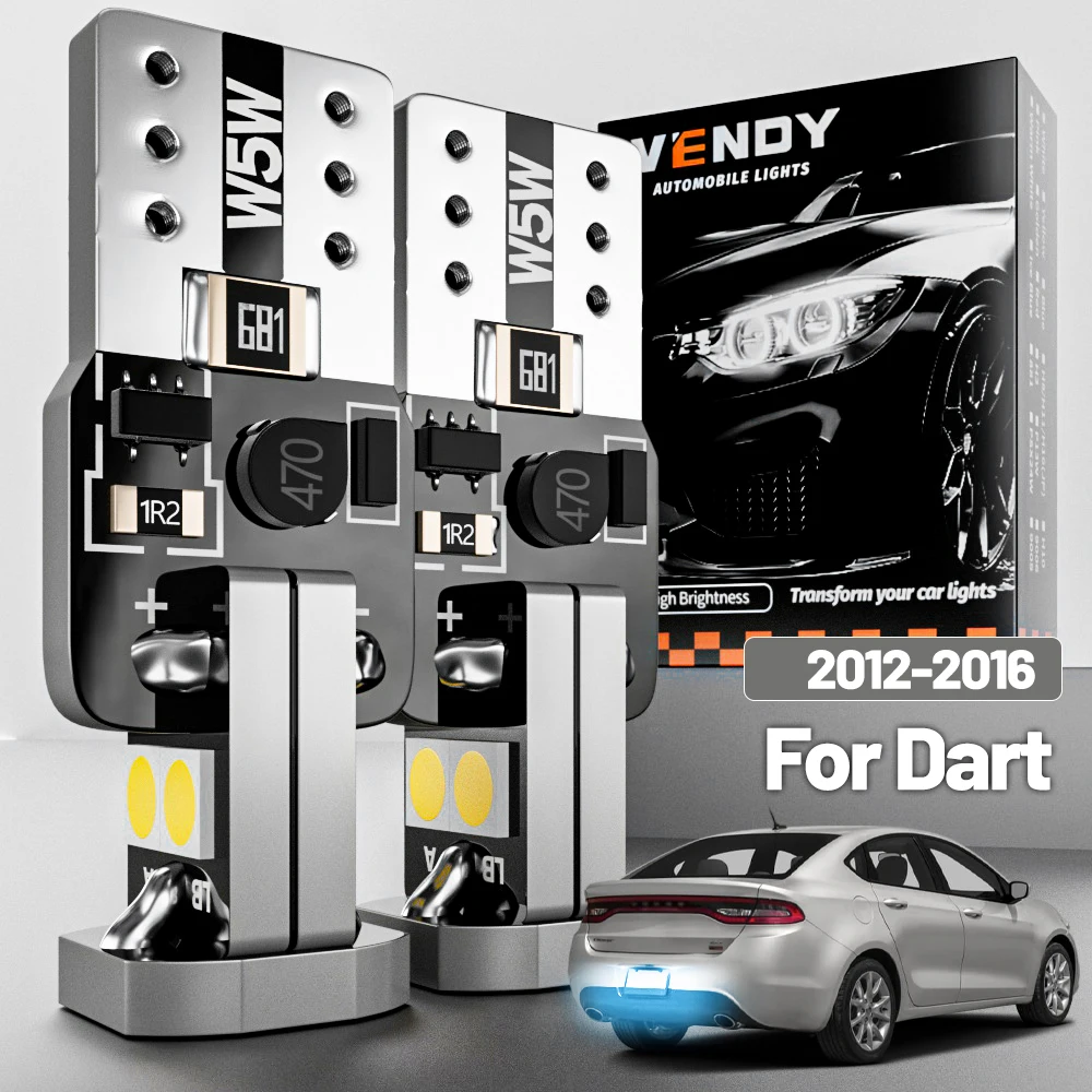 2 Stück LED-Kennzeichenbeleuchtung für Dodge Dart 2012–2016 2013 2014 2015 Canbus-Zubehör