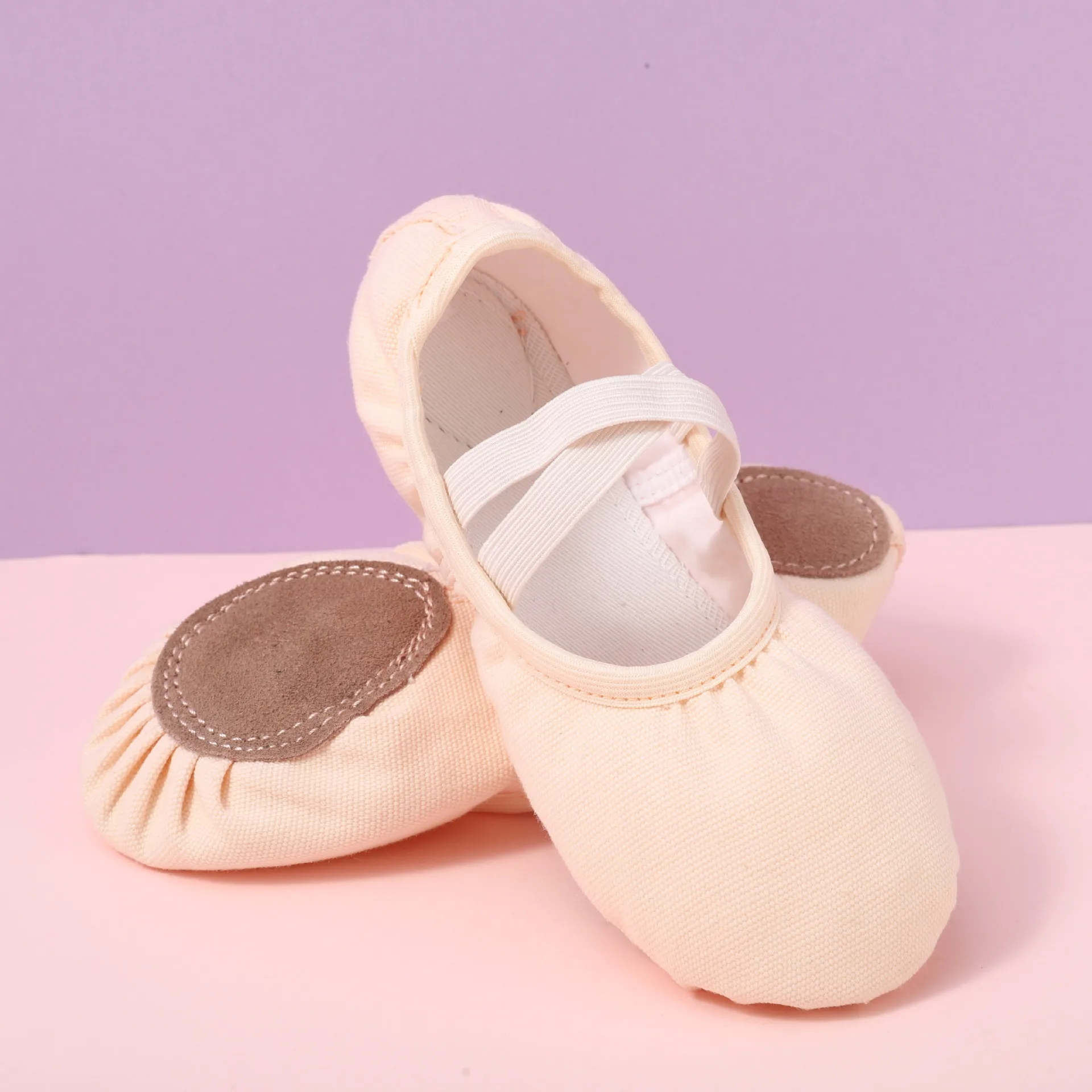 Zapatos de baile de suela suave de lona para niños, zapatos de baile de pata de gato, zapatos de ballet para niños latinos, práctica de gimnasia, yoga