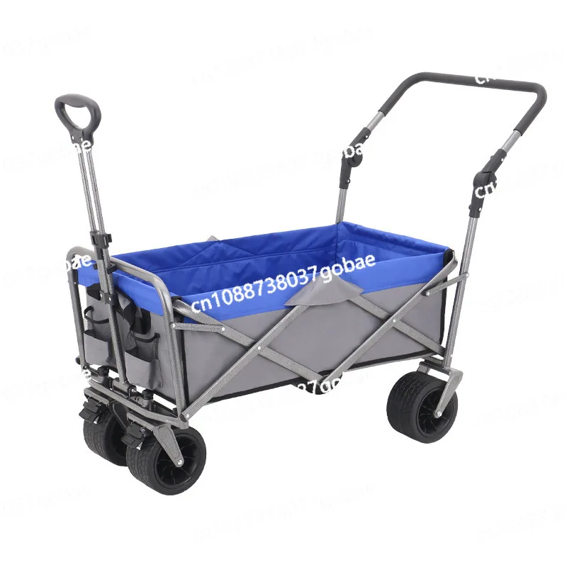 

Push rod camper outdoor folding cart camping portable tool cart