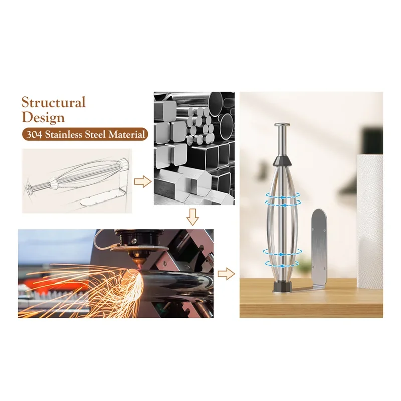 Toilet Paper Roll Holder Paper Towel Holder Under Cabinet Robe Towel Hooks Under Cabinet for Bat