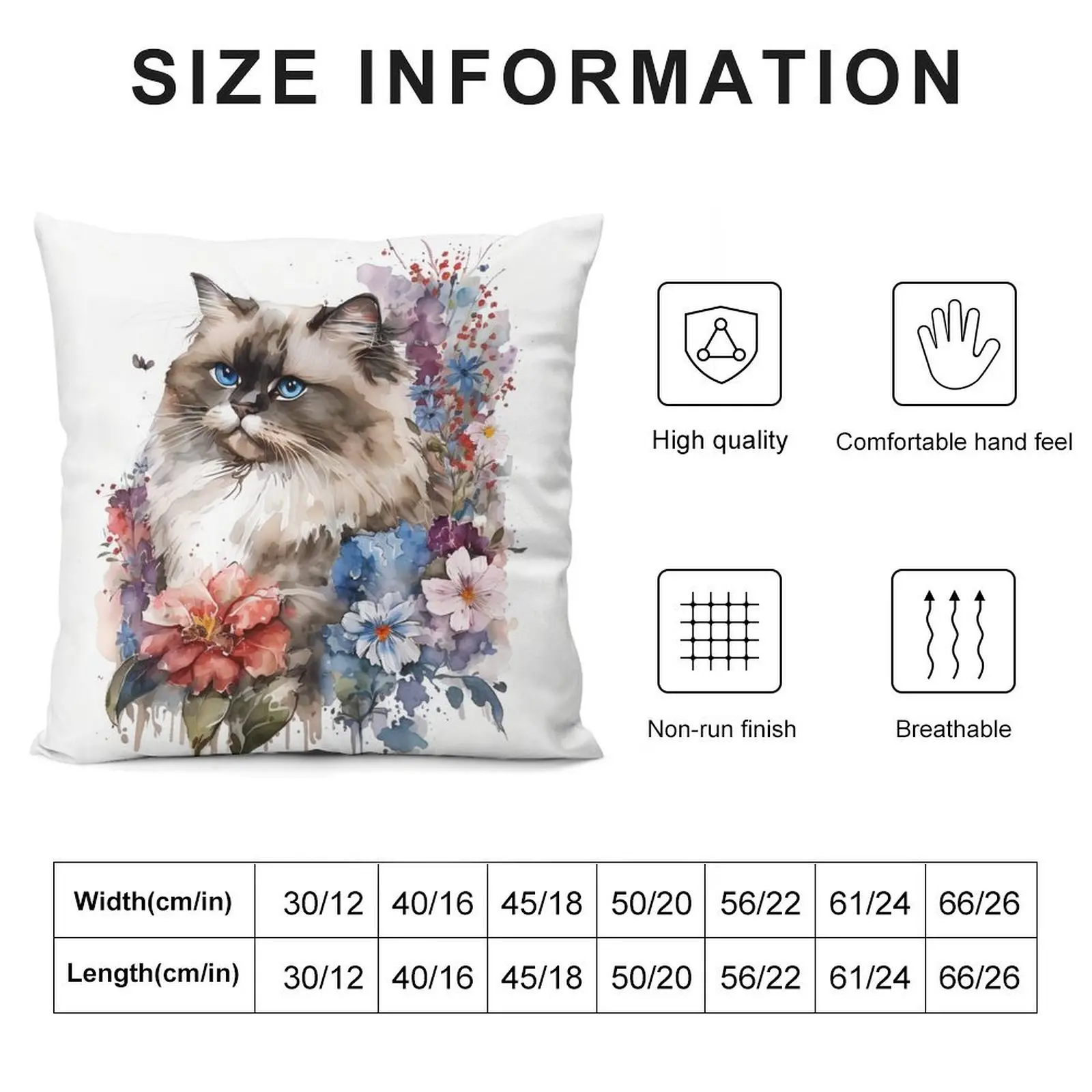 Ragdoll Love - Cat Lovers Gift for Pet Owners Cute Ragdoll Cat Art and Accessories on Redbubble Throw Pillow