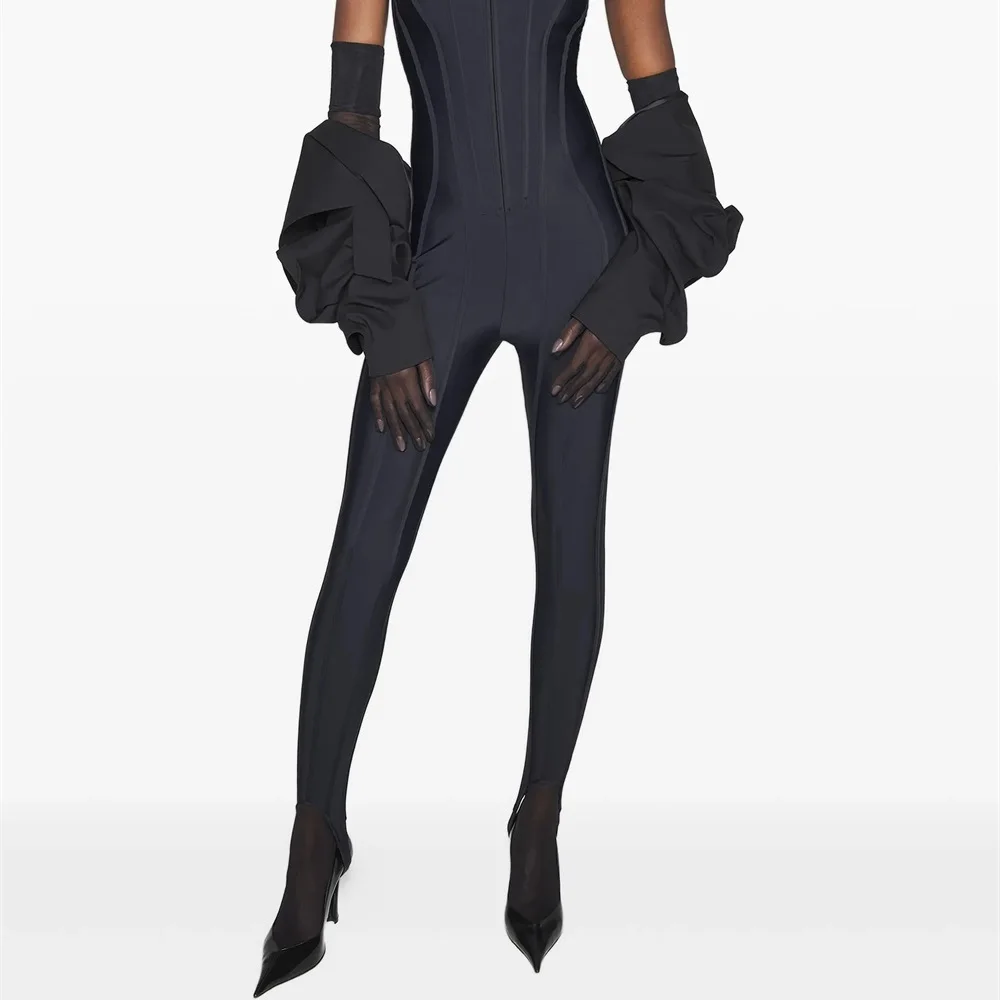 2025 المرأة الرياضية طماق محبوك هيكل السمكة الشاهقة المرأة منخفضة أعلى السراويل Y2K الملابس موضة جديدة عالية الجودة السراويل الصدرية #4