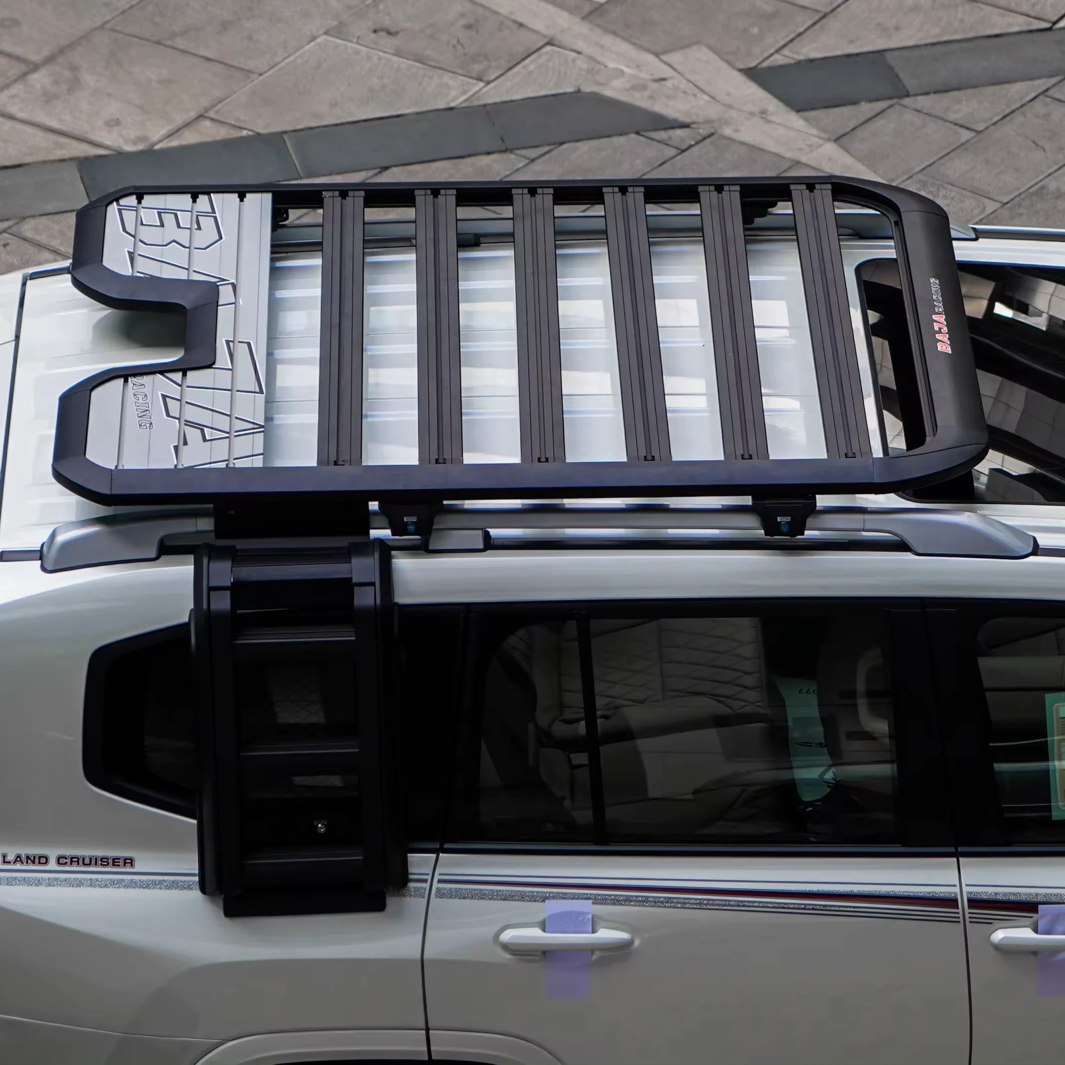 

YUHANG HIGH QUALITY CAR ROOF RACK ROOF PLATFORM SIDE LADDER for LAND CRUISER 300 LC300