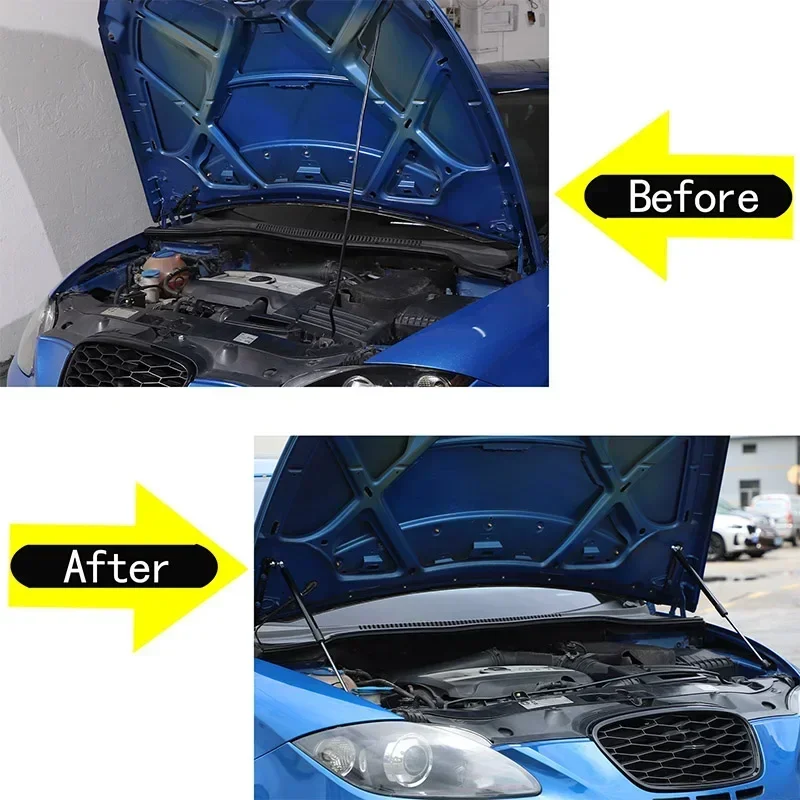 

For Seat Leon 2008-2012 Carbon Steel Car Front Hood Engine Hydraulic Rod Spring Shock Absorber Rod Bracket Auto Accessories