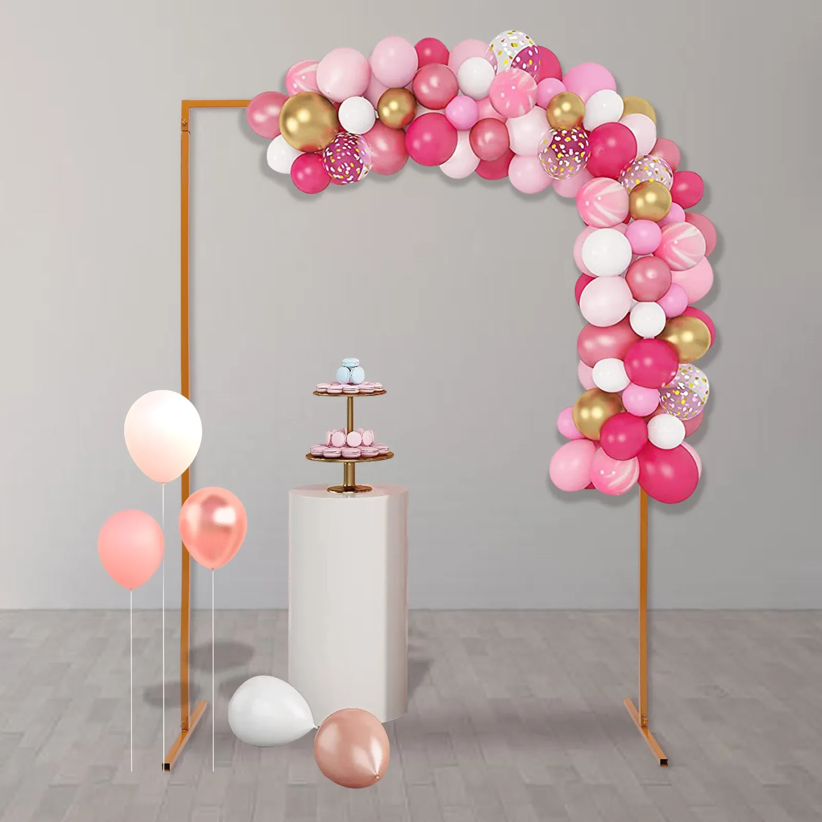 

Wedding Bow, Rectangular Flower Bow Metal Grape Bow Wedding Arch for Weddings, Birthday Parties, Banquet 6.6*4.9ft