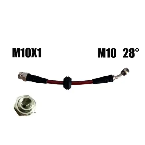 M10 10X1Automotive Hydraulic Brake Pipe Steel Wire Braided Brake Steel Throat Clutch Oil Pipe Inches Offroad Suspension Lift Kit - Image 20