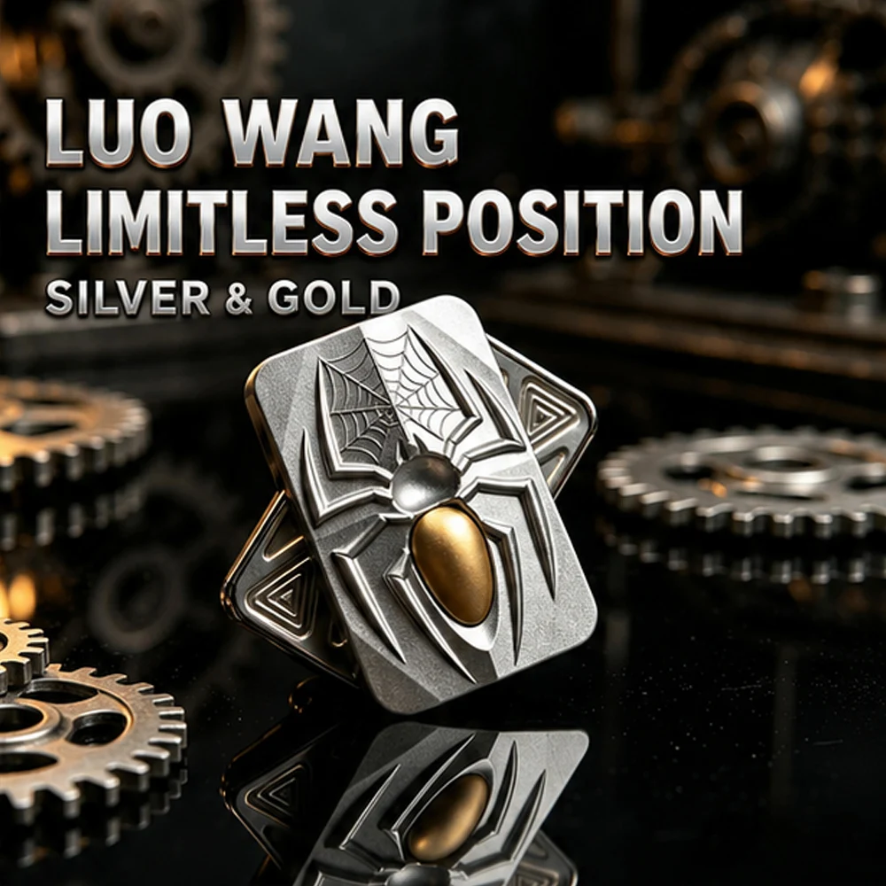 Spider EDC Fidget Sliders Fidget Toys Stress Relief For Adults Metal Push Pull Rotation ADHD Casual Fidget Toy Haptic Coin